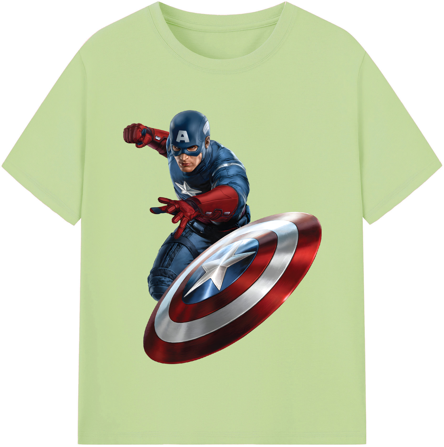 （画像用） アベンジャーズ The Avengers 綿100％半袖Tシャツ（フロントプリント）
